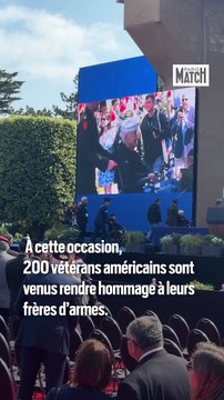 80 ans du Day : Les couples présidentiels français et américain à Colleville-sur-Mer