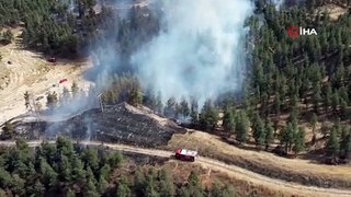 Bir orman yangını daha: Alevler yerleşim yerine yaklaştı