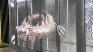 El nuevo dragón 3D de la tienda del Bernabéu que alucina al mundo