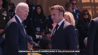 80 ans du Débarquement : Joe Biden cherche une chaise invisible lors de l'hommage rendu aux soldats américains