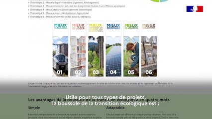 Boussole de la transition écologique : tutoriel | CGDD