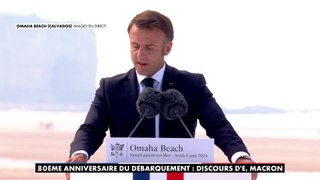 Emmanuel Macron : «Ils avaient tous peur mais ils savaient qu'ils menaient une guerre juste»