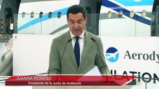 Moreno pone la aeronáutica como uno de los cuatro pilares del proyecto económico andaluz
