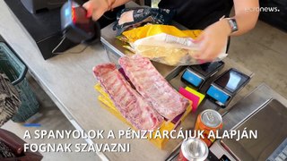 EP-választás: a spanyolok a pénztárcájuk alapján fognak szavazni