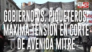 Tensión: piqueteros vuelven a cortar Puente Pueyrredón