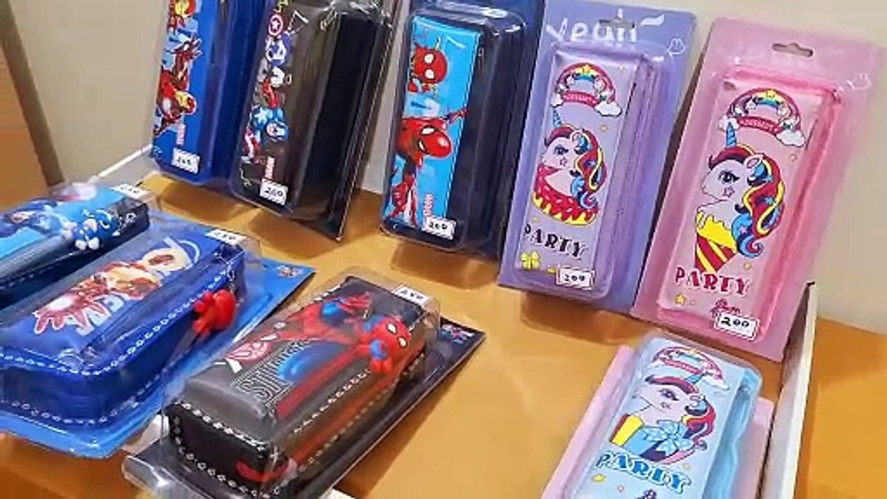Unboxing Cool and Cute Pencil Cases  Marvel Heroes  Unicorn Designs!