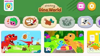 Here you can find your favorite dinosaurs- Fun dino songs- games for kids⎪Pinkfong Dino World App