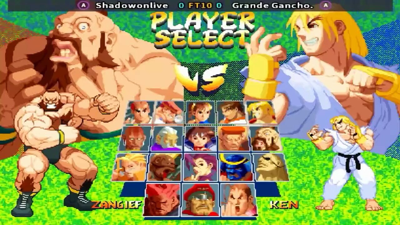 Street Fighter Alpha 2 - Shadowonlive vs Grande Gancho. FT10