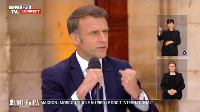 Emmanuel Macron annonce la cession de Mirage 2000-5 à l'Ukraine qui lui permettront de protéger son sol et son espace aérien