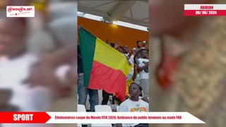 Éliminatoires coupe du Monde FIFA 2026- Ambiance du public béninois au stade FHB