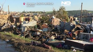 Tornado acompanhado de fortes chuvas devastou cidade sul-africana