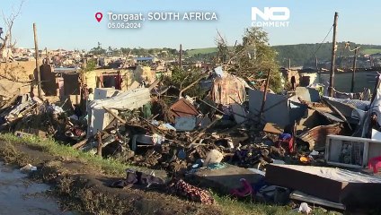 Tornado acompanhado de fortes chuvas devastou cidade sul-africana