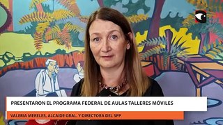 Presentaron el programa federal de aulas talleres móviles