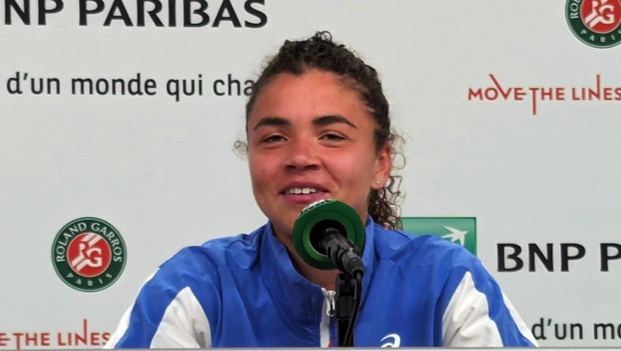 Dal Roland Garros: Jasmine Paolini dopo aver conquistato la finale (06 Giugno 2024)