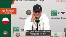 Swiatek flattered by Nadal comparison