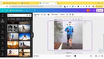 Run Text Effect Design