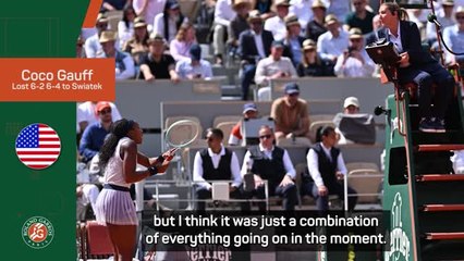 Download Video: Gauff calls for VR system for umpires after French Open disappointment