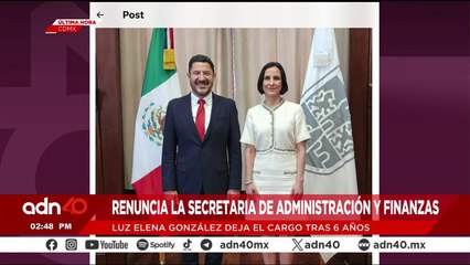 Скачать видео: ¡Última Hora! Renuncia la Secretaria de Administración y Finanzas de la CDMX