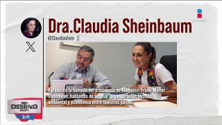Peña Nieto felicita a Claudia Sheinbaum por su triunfo en las elecciones presidenciales
