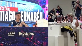 DUKI se emociona tras la pregunta de su mamá en la rueda de prensa antes de llenar el Bernabéu