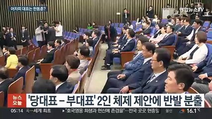 與 지도체제 논란 속 韓 등판론…"안 나오면 도망"