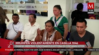 Ataque armado irrumpe brutalmente en casilla de Rincón de Chamula, Chiapas