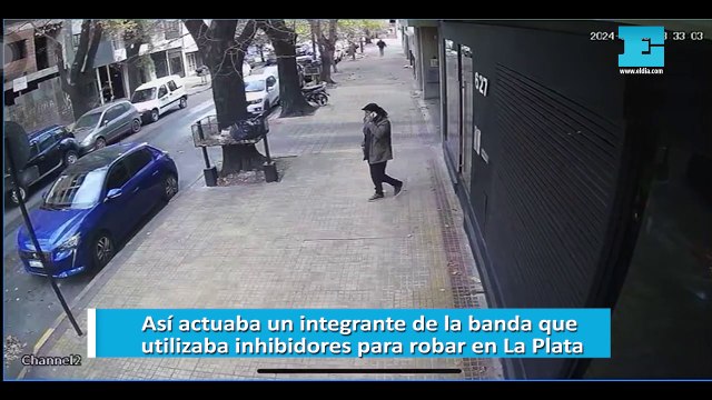 Así actuaba un integrante de la banda que utilizaba inhibidores para robar en La Plata
