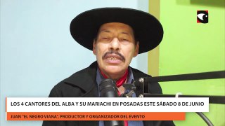 Los 4 cantores del Alba y su mariachi en Posadas este sábado 8 de junio