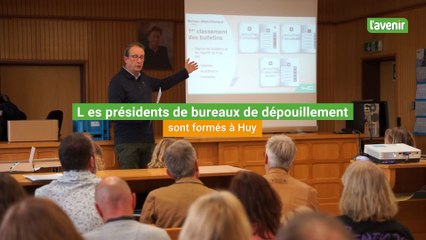 Les présidents du bureaux de dépouillement sont formés à Huy