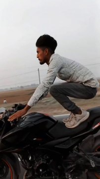 One wheeling bike riding dangers of life.