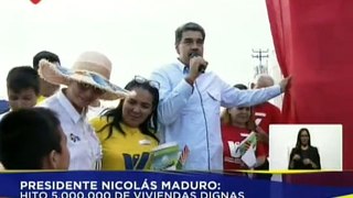 Jefe de Estado devela el Hito 5 millones de la Gran Misión Vivienda Venezuela