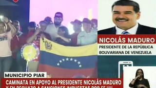 Pdte. Maduro envía saludo revolucionario al pueblo del mcpio. Piar del estado Bolívar