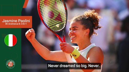 Paolini 'never dreamed' of being in a grand slam final