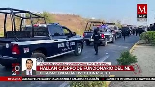 Hallan cuerpo de funcionario del INE en carretera de Chiapas