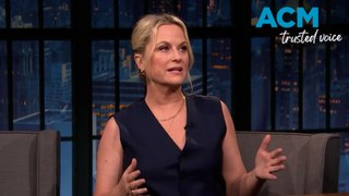 Amy Poehler and Seth Meyers react to Matildas tearful video