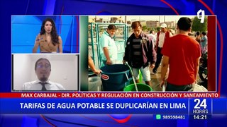 Max Carbajal, funcionario del Ministerio de Vivienda: “Las tarifas de agua se renuevan cada cinco años”