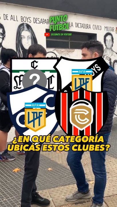 ¿En qué categoría del fútbol argentino ubicarían a cada club de su zona?