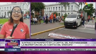Sindicato de trabajadores de Suntracs exigen la reapertura de sus cuentas bancarias en Panamá