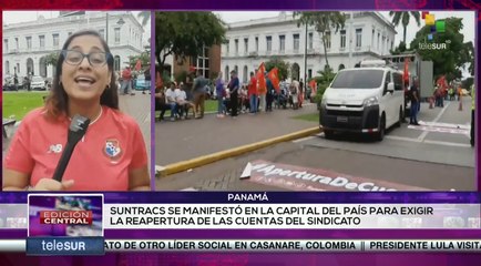 Sindicato de trabajadores de Suntracs exigen la reapertura de sus cuentas bancarias en Panamá