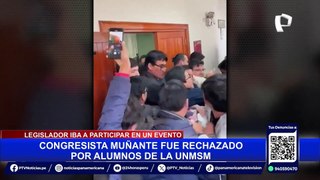 Alejandro Muñante fue rechazado por estudiantes de la UNMSM en evento