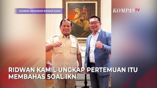 Ridwan Kamil Ungkap Isi Pembicaraan saat Bertemu Prabowo, Bahas Hal Ini