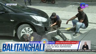 Ilang rider na nakaparada sa gilid ng kalsada sa Mabuhay lanes, kabilang sa mga natiketan sa MMDA clearing operation | Balitanghali