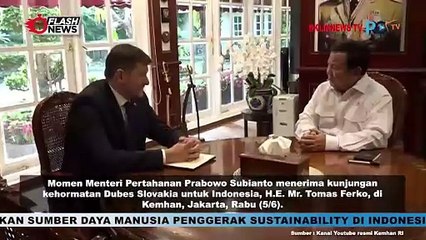 Video herunterladen: Menhan Prabowo Terima Kunjungan Dubes Slovakia Bahas Kolaborasi Bidang Pertahanan