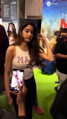 Janhvi came to the cinema hall to meet and greet her fans _trending _viralvideo _bollywood _janhvi