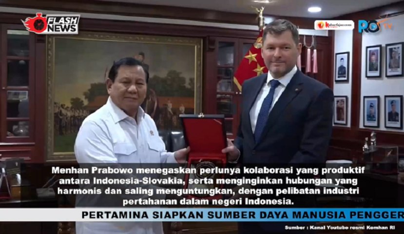 Prabowo Terima Kunjungan Dubes Slovakia, Ini yang Dibahas