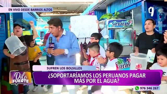 ¡Ya no darán yapa ! comerciantes de Barrios Altos preocupados por posible aumento en tarifa del agua
