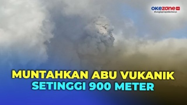 Kembali Erupsi, Gunung Ile Lewotobi Laki-Laki di Flores Muntahkan Abu Vukanik Setinggi 900 Meter