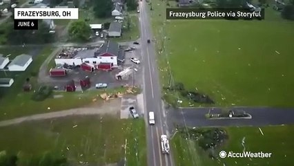 Severe storms sweep from the Midwest to the East Coast