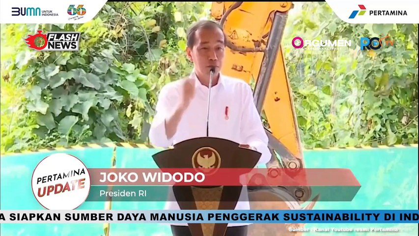 PRESIDEN JOKOWI LAKUKAN GROUNDBREAKING NUSANTARA SUSTAINABILITY HUB DI IKN