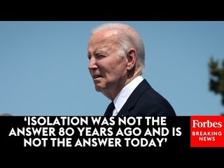 President Biden Touts US Alliances After WW2 At D-Day Ceremony
